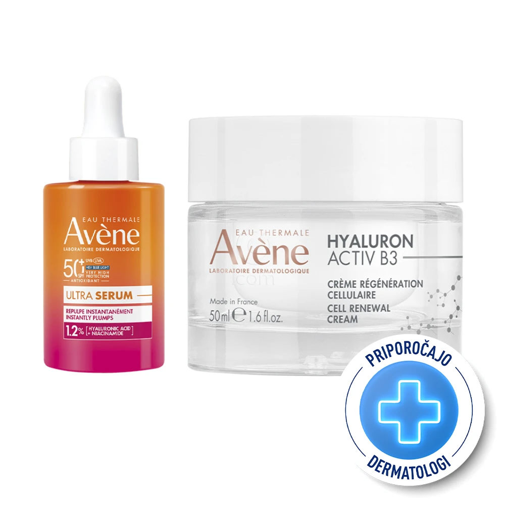 Avene, dnevna anti-age rutina (30 ml + 50 ml)